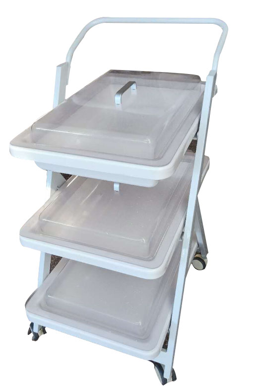 分層設計，拿取方便——內(nèi)鏡轉運車